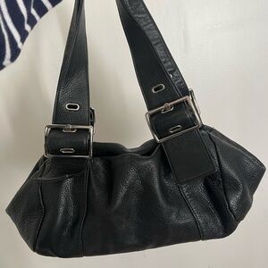 Soprano Black Leather Handbag